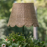 Scalloped Lampshade in Seagrass