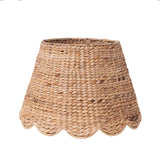 Scalloped Lampshade in Water Hyacinth 18”