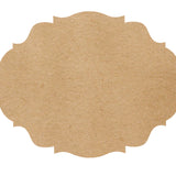 Die Cut Kraft French Frame Placemat- 12 Sheets