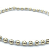 3 MM Color Crush Newport Arctic Blue & Gold Waterproof Bracelet