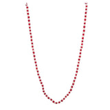 Red & White Wool Felt Ball Garland