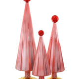 Pleated Tree - Pink Red 16”