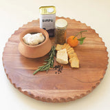 Round Acacia Wood Lazy Susan
