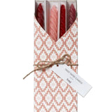Pink Twist Taper Candle