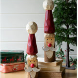 Painted Wooden Santas