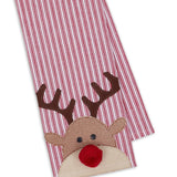 Reindeer Embellished DIshtowel
