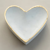 White Marble Heart Tray