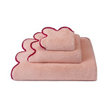 Scallop Peach/Berry Towels