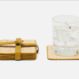 Raffia Coasters with Strap
