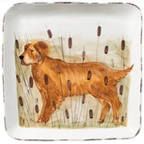 Wildlife Hunting Dog Large Square Platter
