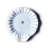 Iris Blue Burst Ruffle Spoon Rest