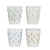 Handmade Drinking Galss W/Raised Dots