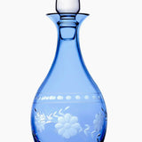 Belle Fleur Decanter Blue