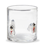 Snowman Double Old Fashioned Glass