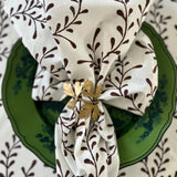 Winding Vines Napkins Brown