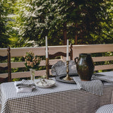 Mini Gingham Check Tablecloth Olive 60”x90”
