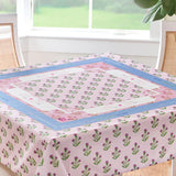 Purple Thistle Instructional Mahjong Tablecloth