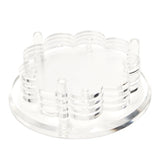 Scallop Drink Coasters Clear