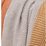 Harborview Herringbone Light Grey Blanket
