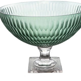 York Collection, Footed Bowl, Gray/green