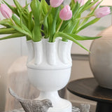 Tulipiere, White Ceramic