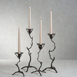 Twig Design Wrought Iron Candle Holder