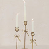 Iron Taper Holders With Bows