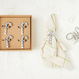 Zinc Alloy Candy Cane Napkin Rings