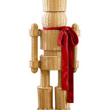 All Weather Rattan Nutcracker - Red