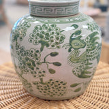 Jingdezhen Green Ginger Jar