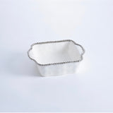 Square Baking Dish with Silver