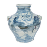 Silla Flower Lion Handle Jar Small