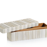 Corviglia White Bone Scalloped Box