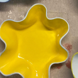 Libbie Rothschild Yellow With Blue Edge Small