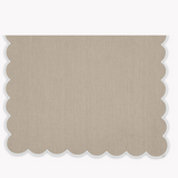 Matouk Dakota Runner Oat/White 16"W x 108"L