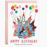 Dog Party Happy Birthday