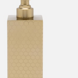 Temara, Champagne Gold, Soap Pump, Honeycomb Textured Stainless Steel