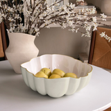Encanto Rita Medium Bowl Cream And White