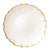 Baroque Glass White Service Plate/ Charger