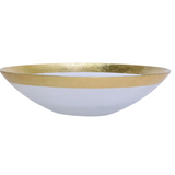 Vietri Rufolo Organic Gold Glass Bowl