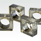 Napkin Holder Smoke Set of 4