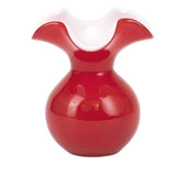 Hibiscus Glass Red Bud Vase