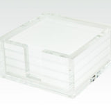 Acrylic Coaster White Set of 4