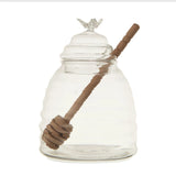 Glass Honey Jar w Dipper
