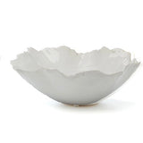 White Freeform Ceramic Bowl
