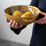 Stoneware Colander with Handles