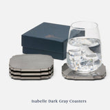 Isabelle Dark Gray Coasters