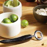 Agatha Black Horn Bottle Opener