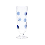 Drop Blue Champagne Glass