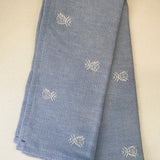 Alveare Bee Tea Towel - Light Blue